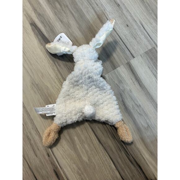 NWT Mary Meyer Bunny Lovey Security blanket Lil Oatmeal Bunny 9” Satin Ears Baby - Picture 2 of 4